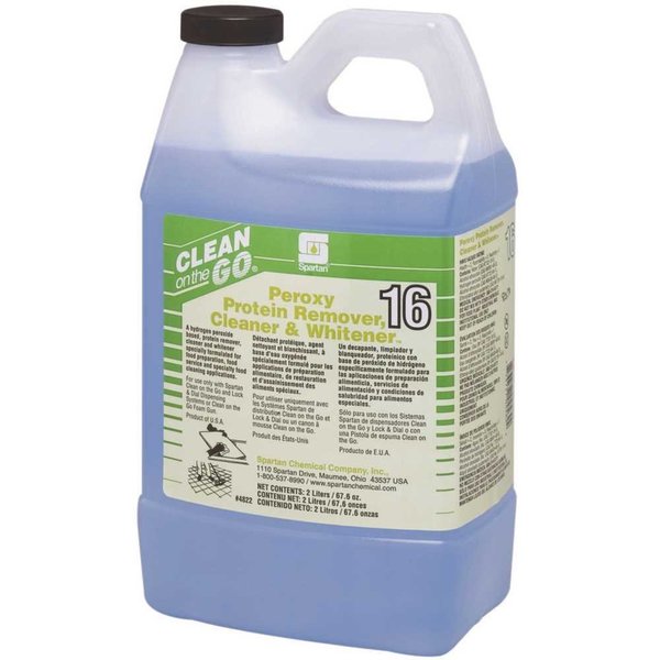 Spartan Chemical Peroxy Protein Remover, Cleaner & Whitener 2 Liter Food Production Sanitation Cleaner 482202